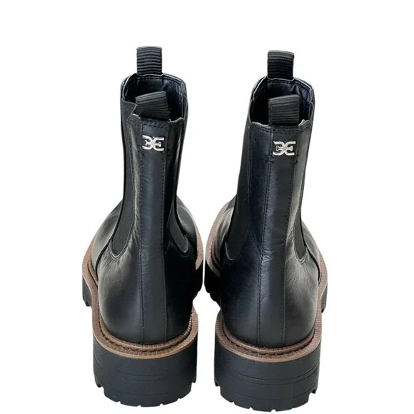 SAM EDELMAN LAGUNA WATERPROOF LEATHER BOOTS WOMENS SIZE 8 1/2 M Worn Once - Picture 5 of 11